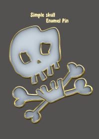 Simple skull Enamel Pin 7
