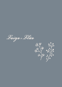 ベージュ×ブルー