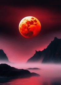 運気が上がる魔界の赤い月
