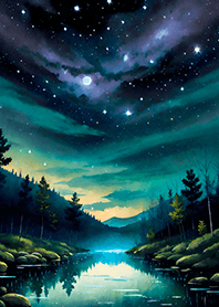Beautiful starry night view#1837
