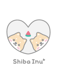 Shiba Inu Watermelon - White