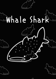 Whale shark and black theme.