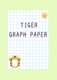 TIGER GRAPH PAPER-YELLOW GREEN