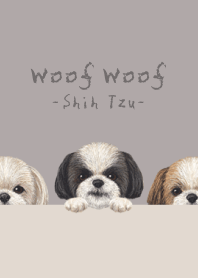 Woof Woof - Shih Tzu - GRAY