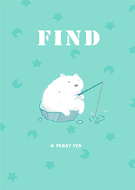 Little polar bear-find ice