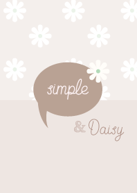 simple dusty color and daisy /GRAY