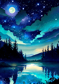 Beautiful starry night view#2032