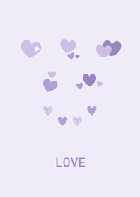 様々な紫色の愛