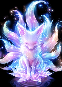 Starlit Lotus Pond Fox King_Purple