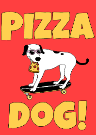 Skateboarding pizza dog!(English)