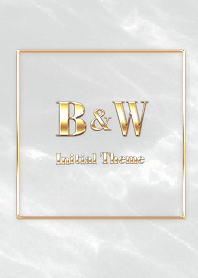 [ B&W ] Initial Theme  Gold Gray