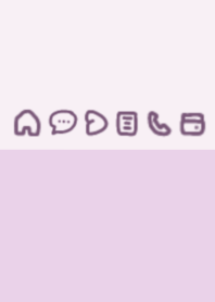 ゆるミニ着せかえ(紫)