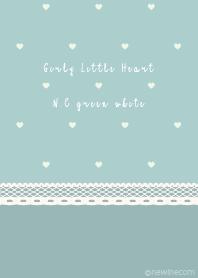 Girly Little Heart N.C green white