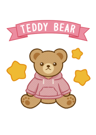 Teddy Bear[Pink Hoodie] F