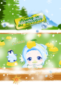 Amabie9 (COVID19, hot spring, penguin)