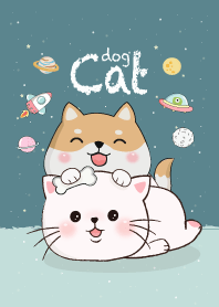 แมวกับหมาชิบะน่ารัก บนอวกาศ