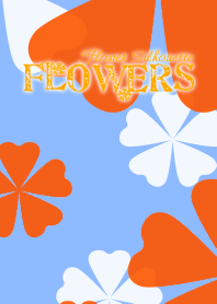FLOWERS-Flower silhouette- Smokey Blue