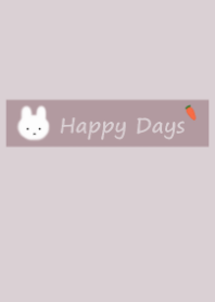 Happy Days =smokey pink=