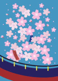 Cherry blossoms - retro color
