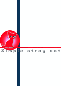 Cat in the simple design