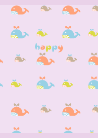 Whale Day03 on light purple