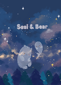 Seal and Bear: Starry Night Sky