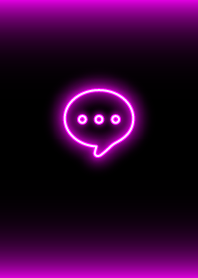 Simple neon icon : black pink
