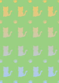 HAPPY GRADIENT CAT-SPRING GREENj