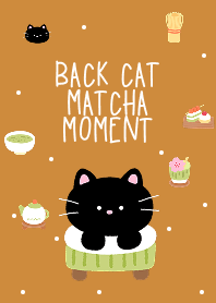 Black Cat Matcha Moment (brown)