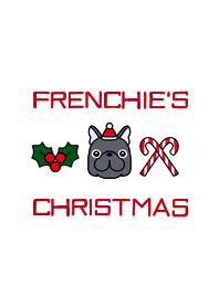 French bulldog Christmas brindle