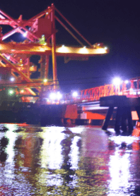 Beautiful sea and night view