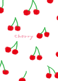 cute red cherry