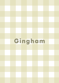 Gingham Plaid - pastel olive