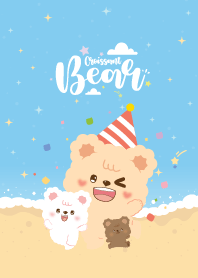 Croissant Bear The Beach Party