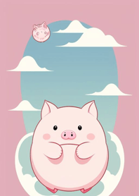 Happy pink pig v1gJd