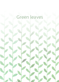 Green leaves (watercolor painting)
