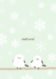 Long-tailed Tit Crystal of snow13 Japan