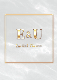 [ E&U ]  Initial Theme Gold Gray