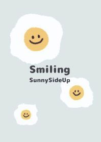 Smiling Sunny Side Up  - Blue Gray