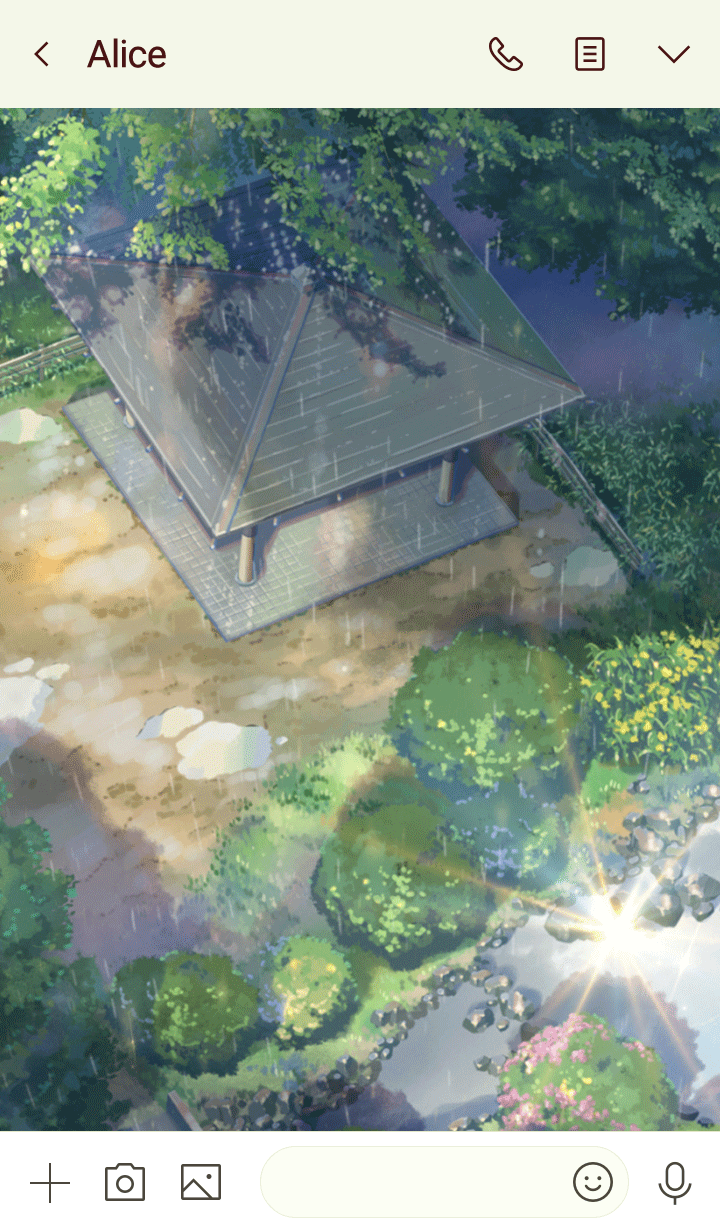 Line クリエイターズ着せかえ 言の葉の庭