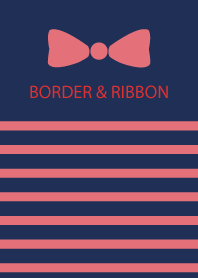 BORDER & PINKRIBBON -Navy 14-
