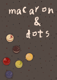 [R] macarons & dots + Charcoal |os
