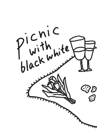 picnic with black white
