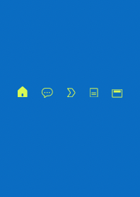 Simple icon blue bright lime green