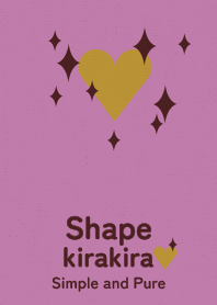 kirakira heart pink choc