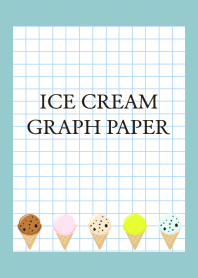 ICE CREAM GRAPH PAPERj-DUSTY MINT GREEN