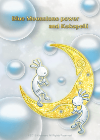 Blue Moonstone power and Kokopelli