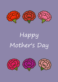 Carnations for Mom(Morandi purple)