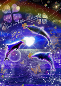 愛運氣 Good luck dolphin and clover