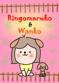 Cute girl and doggy